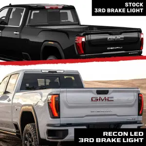 Recon Truck Accessories - 264101CAM2CL | Recon LED 3rd Brake Light Kit Ultra High Power Red with White LED Cargo Lights | Replaces LED 3rd Brake Light with 2 Cargo Bed Cameras in Clear (2019-2024 Silverado, Sierra 1500 | 2020-2024 Silverado, Sierra 2500, 3500) - Image 9