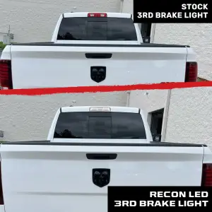 Recon Truck Accessories - 264112CLHP | Recon LED 3rd Brake Light Kit Ultra High Power CREE XML LED in Clear (2009-2024 Ram 1500, Classic | 2010-2024 Ram 2500, 3500) - Image 9