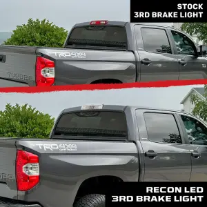 Recon Truck Accessories - 264113CL | Recon LED 3rd Brake Light Kit with White Cargo Lights in Clear (2007-2021 Tundra) - Image 9