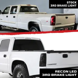 Recon Truck Accessories - 264115CL | Recon LED 3rd Brake Light Kit with White Cargo Lights in Clear (1999-2006 Silverado, Sierra 1500, 2500, 3500) - Image 9