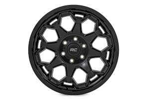 80201212 | Rough Country 80 Series Wheel | One-Piece | Semi Gloss Black | 20x9 | 6x5.5 | -12mm