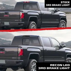 Recon Truck Accessories - 264128BK | Recon LED 3rd Brake Light Kit with White LED Cargo Lights in Smoked (2014-2018 Silverado, Sierra 1500 | 2014-2019 Silverado, Sierra 2500, 3500) - Image 9