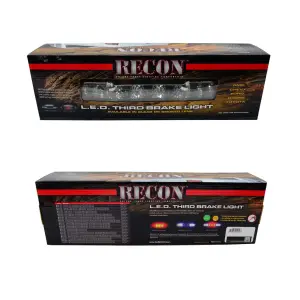 Recon Truck Accessories - 264128CL | Recon LED 3rd Brake Light Kit Red with White LED Cargo Lights in Clear (2014-2018 Silverado, Sierra 1500 | 2014-2019 Silverado, Sierra 2500, 3500) - Image 4