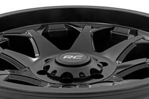 Rough Country - 80201806 | Rough Country 80 Series Wheel | One-Piece | Semi Gloss Black | 20x10 | 8x180 | -19mm - Image 5