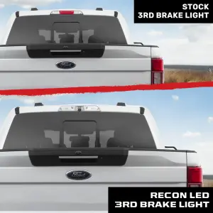 Recon Truck Accessories - 264129CAMCL | Recon LED 3rd Brake Light Kit CREE XML LEDs in Clear Fits Models with Cargo Bed Camera (2015-2024 F150 | 2017-2024 F250, F350 Super Duty | 2019-2024 Ranger | 2022-2024 Maverick) - Image 3