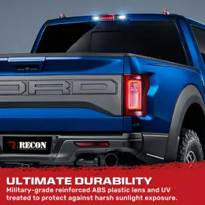 Recon Truck Accessories - 264129XBK | Recon LED 3rd Brake Light Kit Ultra High Power Red with White LED Cargo Lights in Smoked (2021-2024 F150 | 2021-2024 F250, F350 Super Duty | 2021-2024 Ranger) - Image 10