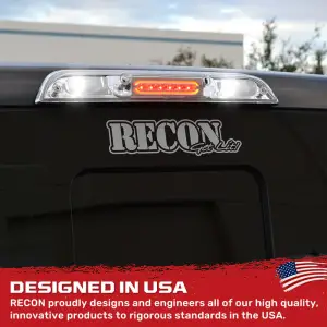 Recon Truck Accessories - 264129XCL | Recon LED 3rd Brake Light Kit Ultra High Power Red with White LED Cargo Lights in Clear (2021-2024 F150 | 2021-2024 F250, F350 Super Duty | 2021-2024 Ranger) - Image 8