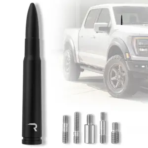 Recon Truck Accessories - 264ANT50BK | Recon .50 Cal Bullet Antenna (Fits OEM Factory Threaded Antenna) in Black - Image 2