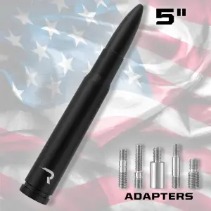 Recon Truck Accessories - 264ANT50BK | Recon .50 Cal Bullet Antenna (Fits OEM Factory Threaded Antenna) in Black - Image 3