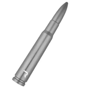 Recon Truck Accessories - 264ANT50BR | Recon .50 Cal Bullet Antenna (Fits OEM Factory Threaded Antenna) in Brushed Aluminum - Image 1