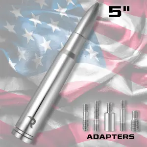 Recon Truck Accessories - 264ANT50CH | Recon .50 Cal Bullet Antenna (Fits OEM Factory Threaded Antenna) in Chrome - Image 4