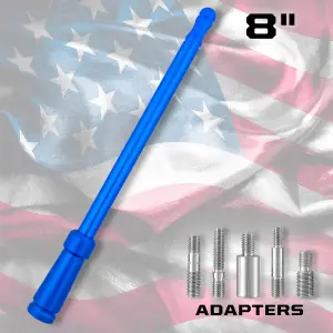 Recon Truck Accessories - 264ANTBL | Recon Aluminum 8" Antenna Mast (Fits OEM Factory Threaded Antenna) in Blue - Image 3