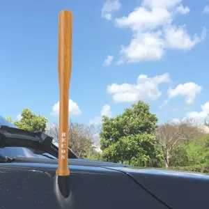 Recon Truck Accessories - 264ANTBBLW | Recon Baseball Bat Aluminum 8" Antenna (Fits OEM Factory Threaded Antenna) Wood Grain - Image 4