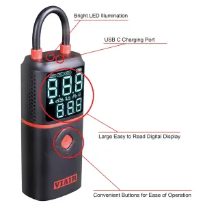 VIAIR - EVC23P | VIAIR Every Vehicle Carry Rechargeable Portable Tire Inflator | 120 PSI, Lithium-ion Battery 2500mAh - Image 2