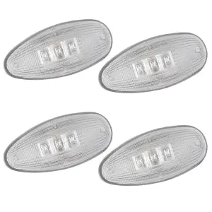 Recon Truck Accessories - 264133CL | Recon Dually Fender Lenses (4-Piece Set) w/ 2 Red LED Lights & 2 Amber LED Lights in Clear (1999-2014 Silverado, Sierra 3500) - Image 2