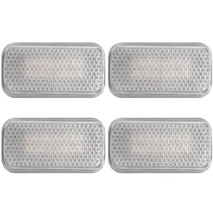 Recon Truck Accessories - 264138CL | Recon Dually Fender Lenses (4-Piece Set) w/ 2 Red LED Lights & 2 Amber LED Lights in Clear (2015-2024 Silverado, Sierra 3500) - Image 2