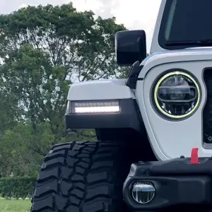 Recon Truck Accessories - 264148CL | Recon Fender Light OLED DRL (Replaces OEM Halogen Version) in Clear (2018-2024 Wrangler JL | 2020-2024 Gladiator JT) - Image 5