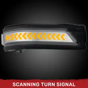 Recon Truck Accessories - 264246CLS | Recon Side Mirror Lenses Scanning LED Turn Signals Amber LED in Clear (2019-2024 Ram 1500) - Image 6