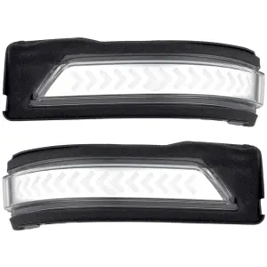 264246WHCLS |ÊReconÊSide Mirror Lenses Scanning LED Turn Signals White LED in Clear (2019-2024 Ram 1500)