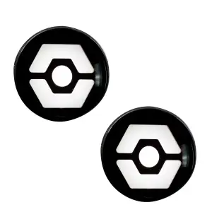 264334WHBK | Recon Round Front Turn Signal Lenses with White Hexagon Shaped OLED Design in Smoked (2007-2018 Wrangler JK)