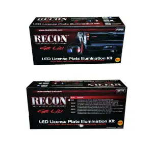 Recon Truck Accessories - 264900 | Recon White LED License Plate Illumination Kit includes Red LED Rear Facing Running Lights (1997-2014 F150 | 1999-2016 F250, F350 Super Duty) - Image 4