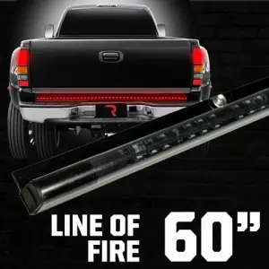 26411 | Recon 60" Original Line of Fire Hyperlite LED Tailgate Light Bar in Red