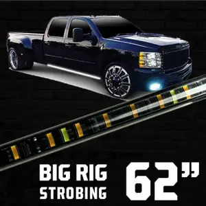 26414XS | Recon 62" Big Rig Strobing Light Kit LED in Selectable Amber or White