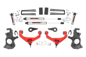 97670RED | 97630 | Rough Country 3.5 Inch Suspension Lift Kit with V2 Monotube Shocks (2011-2019 Silverado, Sierra 2500 HD, 3500 HD 2WD/4WD | With Overloads)