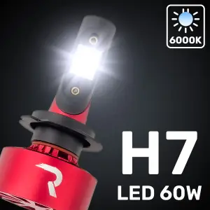 Recon Truck Accessories - 264H7LEDHP | Recon H7 12V 60-Watt Ultra High-Power (Single Beam) LED Headlight Bulbs - Image 2