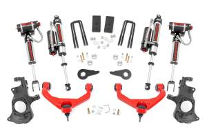 97650RED | 97630 | Rough Country 3.5 Inch Suspension Lift Kit with Vertex Reservoir Shocks (2011-2019 Silverado, Sierra 2500 HD, 3500 HD 2WD/4WD | With Overloads)