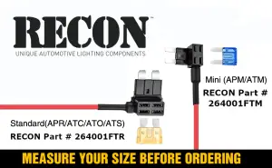 Recon Truck Accessories - 264001FTR | Recon Fuse Box Quick Tap Add-a-Circuit with 5amp & 30amp Fuses - Regular Size Fuse - Image 2