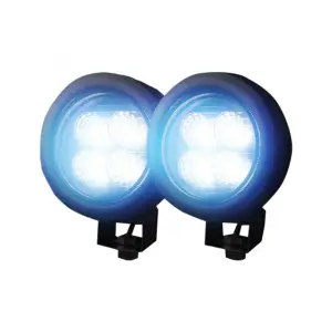 Recon Truck Accessories - 264501CL |  Recon 1800 Lumen Driving Light Kit 12W 6500K 4 LEDs Chrome Circle Housing Clear - Image 2