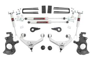 97640 | Rough Country 3.5 Inch Suspension Lift Kit with M1 Monotube Shocks (2011-2019 Silverado, Sierra 2500 HD, 3500 HD 2WD/4WD | With Overloads)