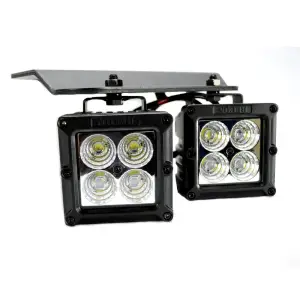 Recon Truck Accessories - 264511CLF | Recon 1900 Lumen 3" Square LED 25° Flood Light 4 5-Watt Square CREE XTE Square - Image 2