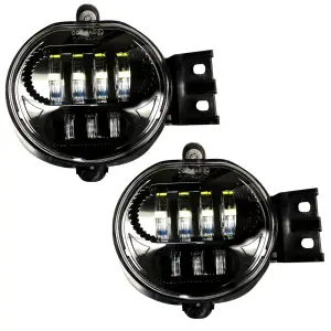 Recon Truck Accessories - 264522BK | Recon Fog Lights Set LED in Smoked & Black (2002-2008 Ram 1500 | 2003-2009 Ram 2500, 3500) - Image 3