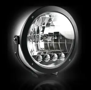 Recon Truck Accessories - 2646HIDCL | Recon 6" Round 6,250K HID Driving Light Chrome Internal Housing - Image 3