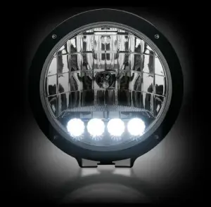 Recon Truck Accessories - 2646HIDCL | Recon 6" Round 6,250K HID Driving Light Chrome Internal Housing - Image 6