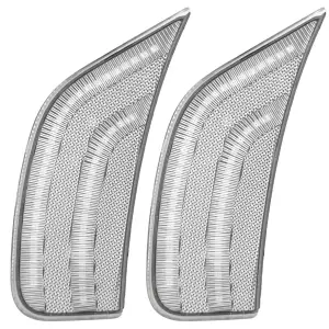 Recon Truck Accessories - 264231CL | Recon LED Front Fender Lens Amber LEDs in Clear (2021-2024 Escalade | 2021-2024 Suburban, Tahoe, Yukon) - Image 2