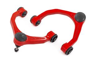 51037RED | Rough Country Forged Aluminum Upper Control Arms For Ford F-150 (2021-2024) | Red Finish, OE Upgrade