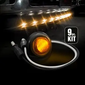 Recon Truck Accessories - 264227AMBK | Recon Front Lower Air Dam Light Kit LED in Amber - Image 3