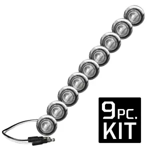 Recon Truck Accessories - 264227AMCL | Recon Front Lower Air Dam Light Kit Clear Lens/Chrome Bezel LED in Amber - Image 3