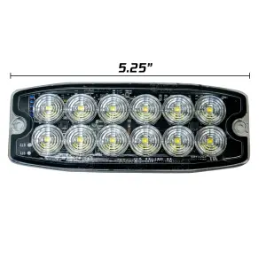 Recon Truck Accessories - 26426AM | Recon 12-LED 30 Function Ultra-Thin Strobe Light in Amber - Image 2