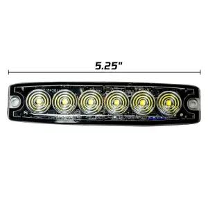 Recon Truck Accessories - 26425WH | Recon 6-LED 23 Function Ultra-Thin Strobe Light in White - Image 2