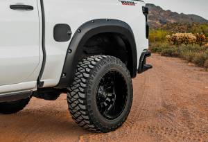 Rough Country - F-C12211-G2X | Rough Country Pocket Fender Flares For Chevrolet Silverado 1500 2/4WD (2022-2025) | Deep Mahogany - Image 4