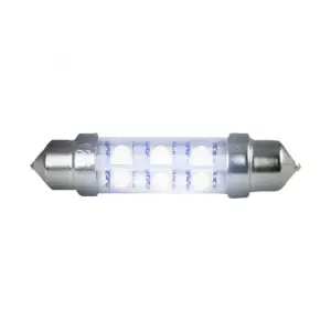 Recon Truck Accessories - 264211WH | Recon 578/364 10mm x 42mm Festoon Style High-Power 1-Watt 6 LED Bulb White - Image 2