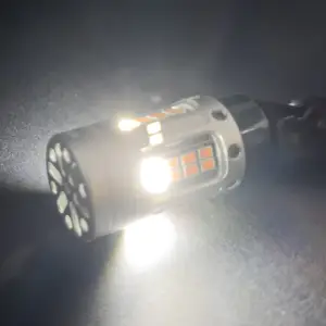 Recon Truck Accessories - 264220CBWA | Recon 3157 LED Ultra High-Power Turn Signal Bulbs CAN Bus Compatible Eliminates Hyper Flash in White & Amber - Image 3