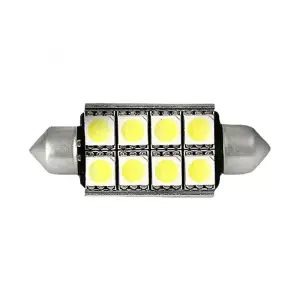 Recon Truck Accessories - 264222WH | Recon 578/364 10mm x 42mm Canbus Festoon Ultra-High Power 3-Watt SMD 8 LED Bulb White - Image 2