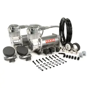 38002 | VIAIR 380C Dual Performance Value Pack Air Compressor 12 Volt In Pewter | 200 PSI, Max Air Tank Size 10 Gallon