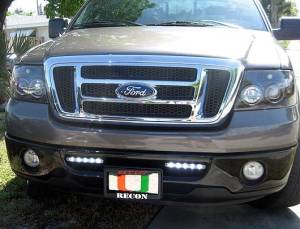 Recon Truck Accessories - 264151BK | Recon LED Daytime Running Lights Rectangular Housing with in Smoked - Image 2