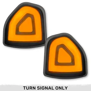 Recon Truck Accessories - 264247BK | RECON Corner Side Tow Mirror Turn Signal Light with Amber LED Turn Signals in Smoked (2010-2024 Ram 1500 | 2010-2021 Ram 2500, 3500) - Image 2